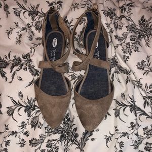 Dr. Scholl’s Adjustify Almond Toe Flats Size 8